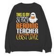 This Is My Scary Reading Teacher Costume Halloween School Women Crewneck Sweatshirt, novelty gifts, funny gifts This Is My Scary Reading Teacher Costume Halloween School Women Crewneck Sweatshirt, novelty gifts, funny gifts