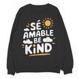 SÉ AMABLE Be Kind Bilingual Teacher Maestra Spanish Teacher Women Crewneck Sweatshirt, novelty gifts, funny gifts