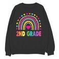 Second Grade Rainbow Girls Boys Teacher Team 2nd Grade Squad Women Crewneck Sweatshirt, novelty gifts, funny gifts