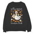 Silly Goose Teachers Club Cozy Fall Teacher Women Crewneck Sweatshirt, novelty gifts, funny gifts