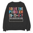 Solve The Problem 67 Six Seven Math Teacher School Women Crewneck Sweatshirt, novelty gifts, funny gifts Solve The Problem 67 Six Seven Math Teacher School Women Crewneck Sweatshirt, novelty gifts, funny gifts