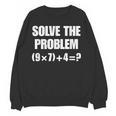 Solve The Problem 67 Teacher Women Crewneck Sweatshirt, novelty gifts, funny gifts