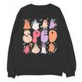 Special Education Teacher Ghosts Halloween SPED Teacher Women Crewneck Sweatshirt, novelty gifts, funny gifts
