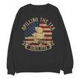 Spilling The Tea Since 1773 American History Teacher Vintage Women Crewneck Sweatshirt, novelty gifts, funny gifts