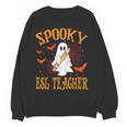 Spooky ESL Teacher Ghost Halloween School Women Women Crewneck Sweatshirt, novelty gifts, funny gifts Spooky ESL Teacher Ghost Halloween School Women Women Crewneck Sweatshirt, novelty gifts, funny gifts
