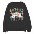 Spooky Ghost PE Teacher Squad Physical Education Halloween Women Crewneck Sweatshirt, novelty gifts, funny gifts Spooky Ghost PE Teacher Squad Physical Education Halloween Women Crewneck Sweatshirt, novelty gifts, funny gifts