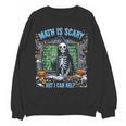 Spooky Halloween Math Teacher Women Crewneck Sweatshirt, novelty gifts, funny gifts Spooky Halloween Math Teacher Women Crewneck Sweatshirt, novelty gifts, funny gifts