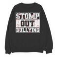 Stomp Out Bullying Back To School Education Teacher Women Crewneck Sweatshirt, novelty gifts, funny gifts