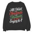Students Saying 6-7 67 Six Seven Teacher Christmas Women Crewneck Sweatshirt, novelty gifts, funny gifts Students Saying 6-7 67 Six Seven Teacher Christmas Women Crewneck Sweatshirt, novelty gifts, funny gifts