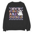 My Students Are Spooktacular Teacher Halloween Vibes Women Crewneck Sweatshirt, novelty gifts, funny gifts My Students Are Spooktacular Teacher Halloween Vibes Women Crewneck Sweatshirt, novelty gifts, funny gifts
