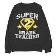 Super 2nd Grade Teacher Hero Women Crewneck Sweatshirt, novelty gifts, funny gifts