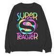 Super Teacher Back To School Apple Tie Dye First Day Women Crewneck Sweatshirt, novelty gifts, funny gifts Super Teacher Back To School Apple Tie Dye First Day Women Crewneck Sweatshirt, novelty gifts, funny gifts