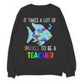 It Takes A Lot Of Sparkle To Be A Teacher Rainbow Fish For Men Women Women Crewneck Sweatshirt, novelty gifts, funny gifts It Takes A Lot Of Sparkle To Be A Teacher Rainbow Fish For Men Women Women Crewneck Sweatshirt, novelty gifts, funny gifts