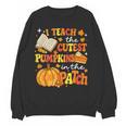 I Teach The Coolest Pumpkins In The Patch Teacher Halloween Women Crewneck Sweatshirt, novelty gifts, funny gifts I Teach The Coolest Pumpkins In The Patch Teacher Halloween Women Crewneck Sweatshirt, novelty gifts, funny gifts