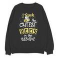 I Teach The Cutest Bees In The Beehive Kindergarten Teacher Women Crewneck Sweatshirt, novelty gifts, funny gifts I Teach The Cutest Bees In The Beehive Kindergarten Teacher Women Crewneck Sweatshirt, novelty gifts, funny gifts