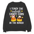 I Teach The Cutest Candy Corn In The Bunch Teacher Halloween Women Crewneck Sweatshirt, novelty gifts, funny gifts I Teach The Cutest Candy Corn In The Bunch Teacher Halloween Women Crewneck Sweatshirt, novelty gifts, funny gifts