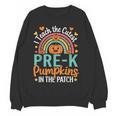 I Teach The Cutest Pre-K Pumpkin Teacher Student Halloween Women Crewneck Sweatshirt, novelty gifts, funny gifts
