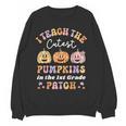 I Teach The Cutest Pumpkins In The Patch 1st Grade Teacher For Men Women Kids Women Crewneck Sweatshirt, novelty gifts, funny gifts