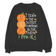 I Teach The Cutest Pumpkins In Patch Pre-K Halloween Teacher Women Crewneck Sweatshirt, novelty gifts, funny gifts