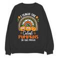 I Teach The Cutest Pumpkins In The Patch Teacher Halloween Women Crewneck Sweatshirt, novelty gifts, funny gifts I Teach The Cutest Pumpkins In The Patch Teacher Halloween Women Crewneck Sweatshirt, novelty gifts, funny gifts