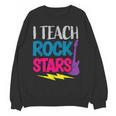 I Teach Rockstars Tee Orchestra Music Teacher Back To School Women Crewneck Sweatshirt, novelty gifts, funny gifts I Teach Rockstars Tee Orchestra Music Teacher Back To School Women Crewneck Sweatshirt, novelty gifts, funny gifts