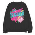 Teacher 90s Retro Colorful Teacher Of The 90s Back To School Women Crewneck Sweatshirt, novelty gifts, funny gifts Teacher 90s Retro Colorful Teacher Of The 90s Back To School Women Crewneck Sweatshirt, novelty gifts, funny gifts