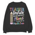 Teacher Besties Because Going Crazy Alone Is Not As Much Fun Women Crewneck Sweatshirt, novelty gifts, funny gifts Teacher Besties Because Going Crazy Alone Is Not As Much Fun Women Crewneck Sweatshirt, novelty gifts, funny gifts