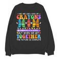 Teacher We Are Like A Box Of Crayons Back To School Men Women Kids Women Crewneck Sweatshirt, novelty gifts, funny gifts Teacher We Are Like A Box Of Crayons Back To School Men Women Kids Women Crewneck Sweatshirt, novelty gifts, funny gifts