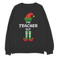 The Teacher Elf Family Matching Group Idea Christmas Women Crewneck Sweatshirt, novelty gifts, funny gifts