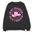 In My Teacher Era Yeehaw Pink Teacher Western Cowgirl Women Crewneck Sweatshirt, novelty gifts, funny gifts In My Teacher Era Yeehaw Pink Teacher Western Cowgirl Women Crewneck Sweatshirt, novelty gifts, funny gifts