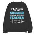 Teacher If At First You Don't Succeed Try Doing What Your Women Crewneck Sweatshirt, novelty gifts, funny gifts Teacher If At First You Don't Succeed Try Doing What Your Women Crewneck Sweatshirt, novelty gifts, funny gifts