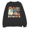 Teacher Halloween Cute Booooks Ghost Read More Books Women Crewneck Sweatshirt, novelty gifts, funny gifts Teacher Halloween Cute Booooks Ghost Read More Books Women Crewneck Sweatshirt, novelty gifts, funny gifts