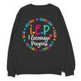 Teacher IEP IEP Encourage Progress Special Education Women Crewneck Sweatshirt, novelty gifts, funny gifts