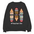 Teacher Life Teach Love Inspire Pencils Inspirational Women Women Crewneck Sweatshirt, novelty gifts, funny gifts Teacher Life Teach Love Inspire Pencils Inspirational Women Women Crewneck Sweatshirt, novelty gifts, funny gifts