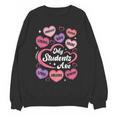Teacher Positive Affirmations Candy Heart Valentine's Day Women Crewneck Sweatshirt, novelty gifts, funny gifts Teacher Positive Affirmations Candy Heart Valentine's Day Women Crewneck Sweatshirt, novelty gifts, funny gifts