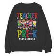 Teacher Of Pre K Superheroes Teacher New School Year Men Women Women Crewneck Sweatshirt, novelty gifts, funny gifts