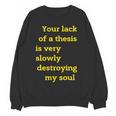 Teacher Or Professor Essay Thesis Writing Joke For Men Women Women Crewneck Sweatshirt, novelty gifts, funny gifts