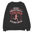 Teacher Who Runs Half Marathon Runner Running Lover Graphic Women Crewneck Sweatshirt, novelty gifts, funny gifts Teacher Who Runs Half Marathon Runner Running Lover Graphic Women Crewneck Sweatshirt, novelty gifts, funny gifts