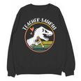 Teacher-Saurus Dinosaur Teacher Design T-Rex Design Women Crewneck Sweatshirt, novelty gifts, funny gifts Teacher-Saurus Dinosaur Teacher Design T-Rex Design Women Crewneck Sweatshirt, novelty gifts, funny gifts