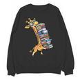 Teacher Shirt Giraffe Holding Books Bookworm Librarian Women Crewneck Sweatshirt, novelty gifts, funny gifts Teacher Shirt Giraffe Holding Books Bookworm Librarian Women Crewneck Sweatshirt, novelty gifts, funny gifts