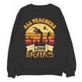 Teacher Shirts Halloween All Teachers Love Brains Women Crewneck Sweatshirt, novelty gifts, funny gifts Teacher Shirts Halloween All Teachers Love Brains Women Crewneck Sweatshirt, novelty gifts, funny gifts