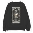 The Teacher Skeleton Tarot Card Women Crewneck Sweatshirt, novelty gifts, funny gifts