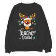 Teacher Squad Red Plaid Rudolph Reindeer Christmas Women Crewneck Sweatshirt, novelty gifts, funny gifts Teacher Squad Red Plaid Rudolph Reindeer Christmas Women Crewneck Sweatshirt, novelty gifts, funny gifts