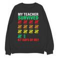 My Teacher Survived 67 Days Of Me School Kids Costume Women Crewneck Sweatshirt, novelty gifts, funny gifts My Teacher Survived 67 Days Of Me School Kids Costume Women Crewneck Sweatshirt, novelty gifts, funny gifts