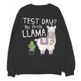 Teachers Testing Day Test Day No Prob Llama Teacher Women Crewneck Sweatshirt, novelty gifts, funny gifts Teachers Testing Day Test Day No Prob Llama Teacher Women Crewneck Sweatshirt, novelty gifts, funny gifts