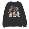 Teaching My Boos Ghost Teacher Halloween Spooky Educator Women Crewneck Sweatshirt, novelty gifts, funny gifts Teaching My Boos Ghost Teacher Halloween Spooky Educator Women Crewneck Sweatshirt, novelty gifts, funny gifts