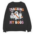 Teaching My Boos Teacher Cute Ghost Teacher Halloween Women Crewneck Sweatshirt, novelty gifts, funny gifts Teaching My Boos Teacher Cute Ghost Teacher Halloween Women Crewneck Sweatshirt, novelty gifts, funny gifts