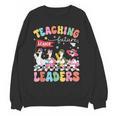 Teaching Future Leaders Groovy Teacher Back To School Women Crewneck Sweatshirt, novelty gifts, funny gifts Teaching Future Leaders Groovy Teacher Back To School Women Crewneck Sweatshirt, novelty gifts, funny gifts