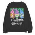 Teaching My Little Gnomies With Gnome For Teacher Women Women Crewneck Sweatshirt, novelty gifts, funny gifts Teaching My Little Gnomies With Gnome For Teacher Women Women Crewneck Sweatshirt, novelty gifts, funny gifts