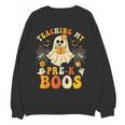 Teaching My Pre-K Boos Crew Teachers Halloween Ghost Women Crewneck Sweatshirt, novelty gifts, funny gifts Teaching My Pre-K Boos Crew Teachers Halloween Ghost Women Crewneck Sweatshirt, novelty gifts, funny gifts